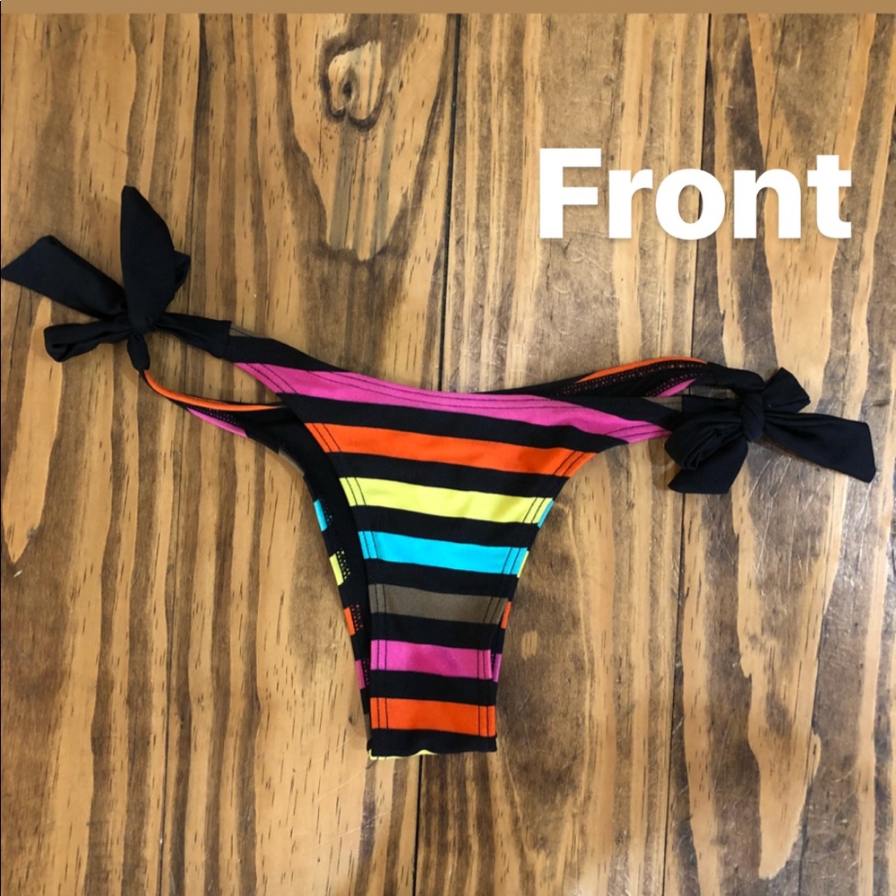 Cheeky striped bikini - XS